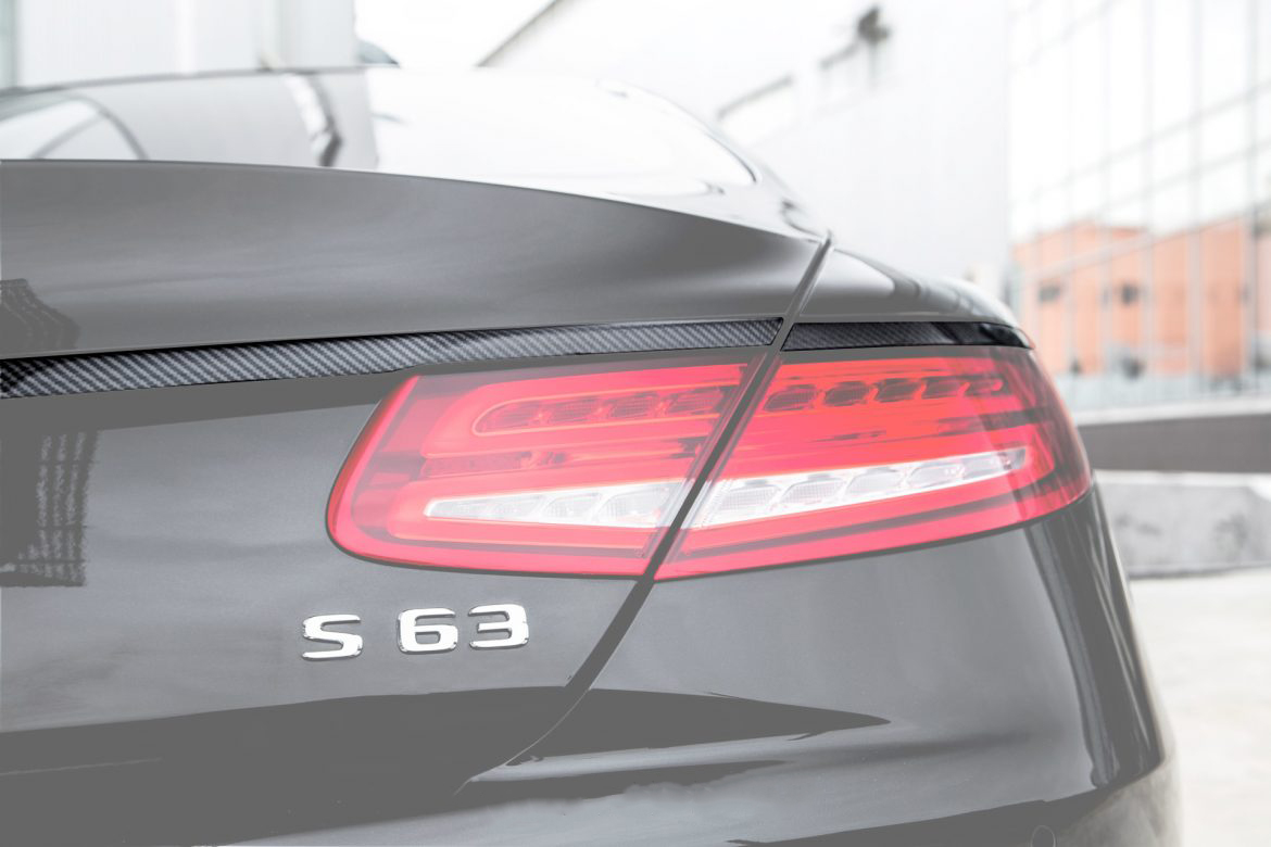 Trim over the rear lights (3 parts) BS Style carbon for Mercedes S-class AMG A 217 AMG S 63