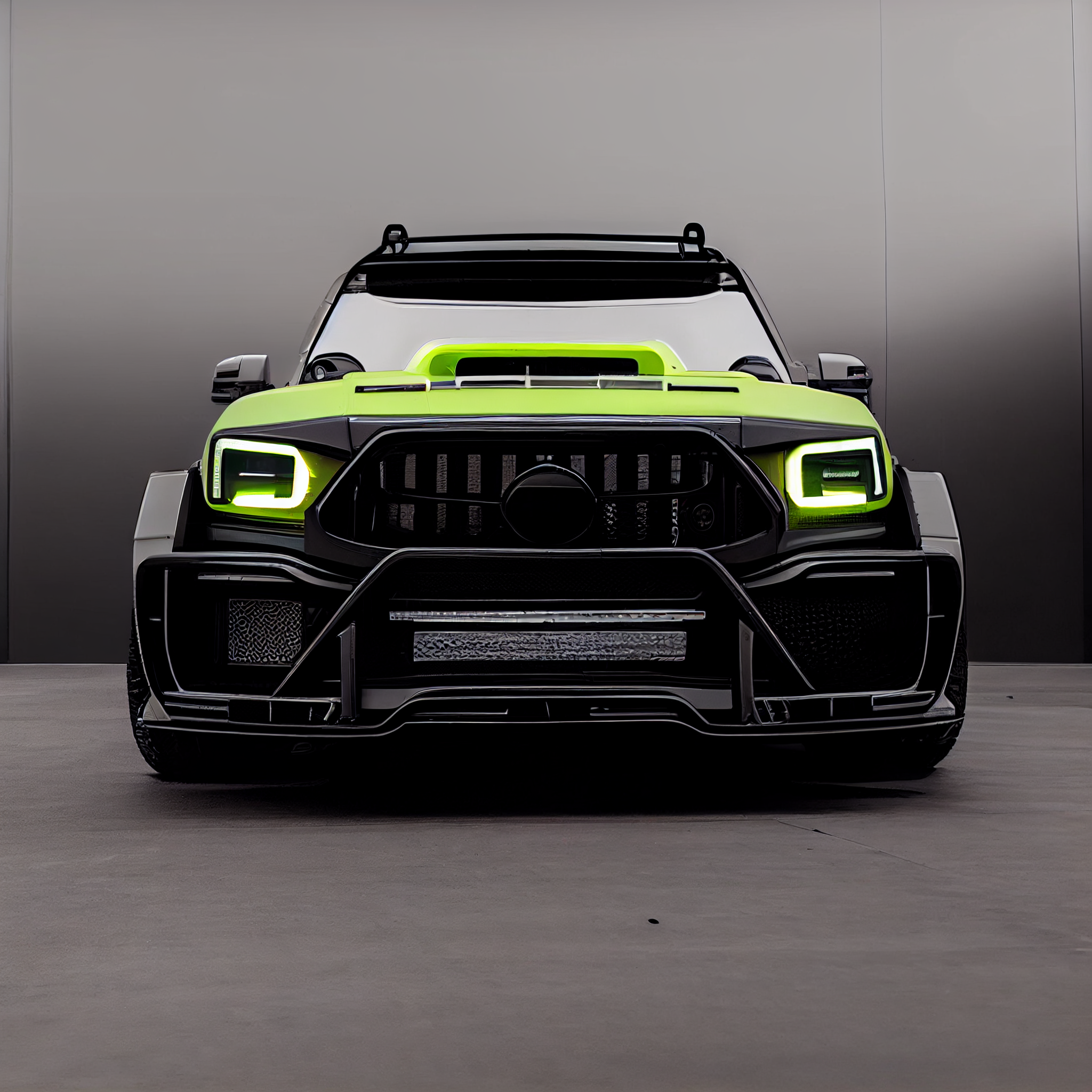 AI Custom Design Wide Body Front Bumper for Mercedes-Benz G-class W463 AMG 63 Ver3.1