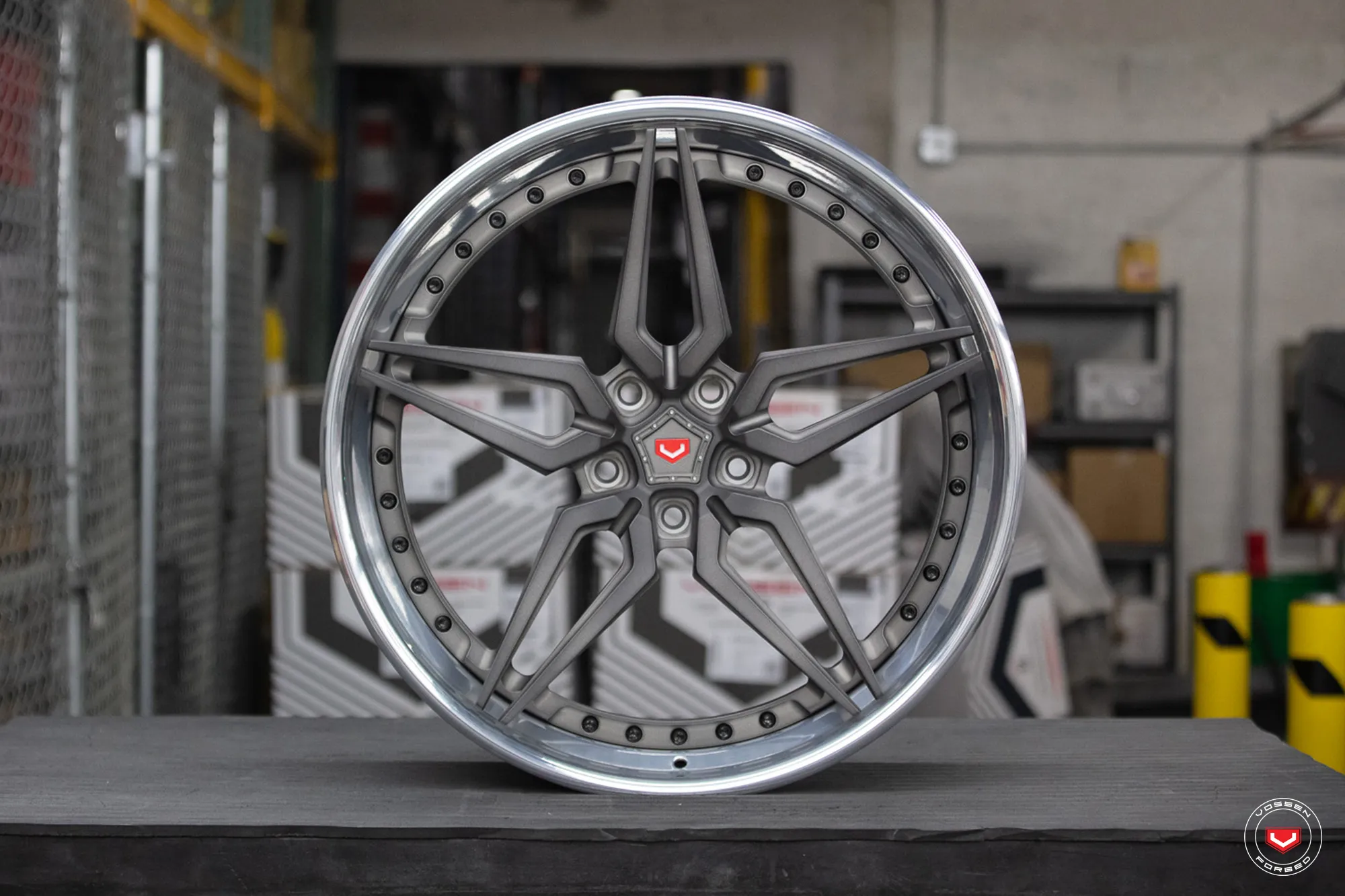Vossen M X1 3 PIECE 3-piece forged wheel — mounted on vehicle