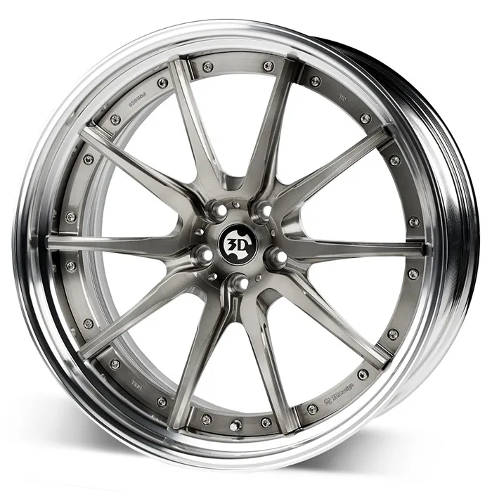3D Design T521 22 inch Brushed Clear — front view