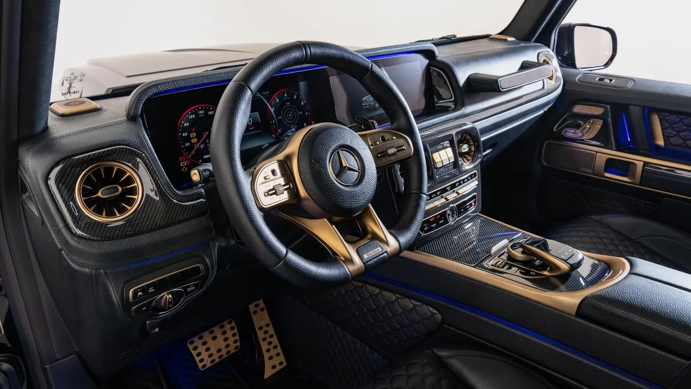 Brabus Black & Gold style interior for Mercedes G-class W463A AMG G 63