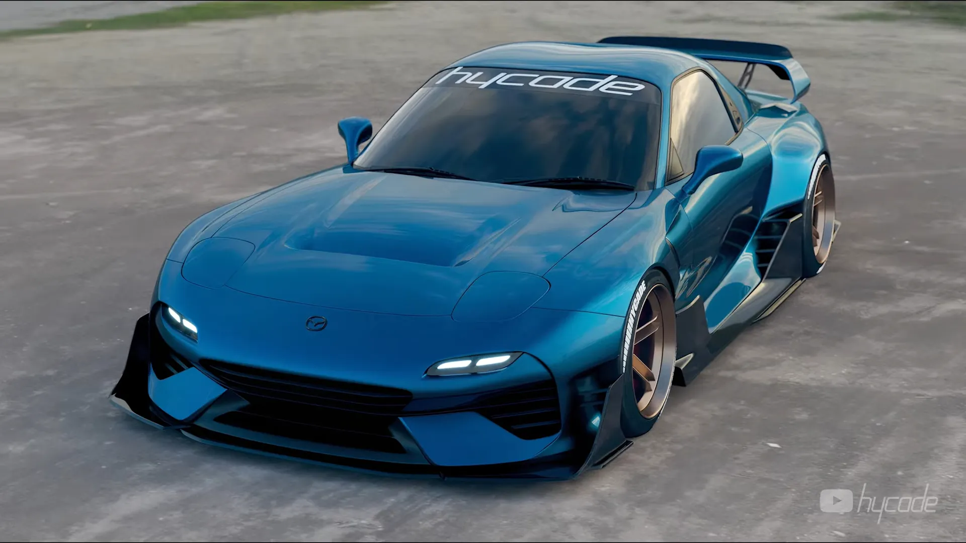 Mazda RX7 Custom Wide Body Kit by Hycade
