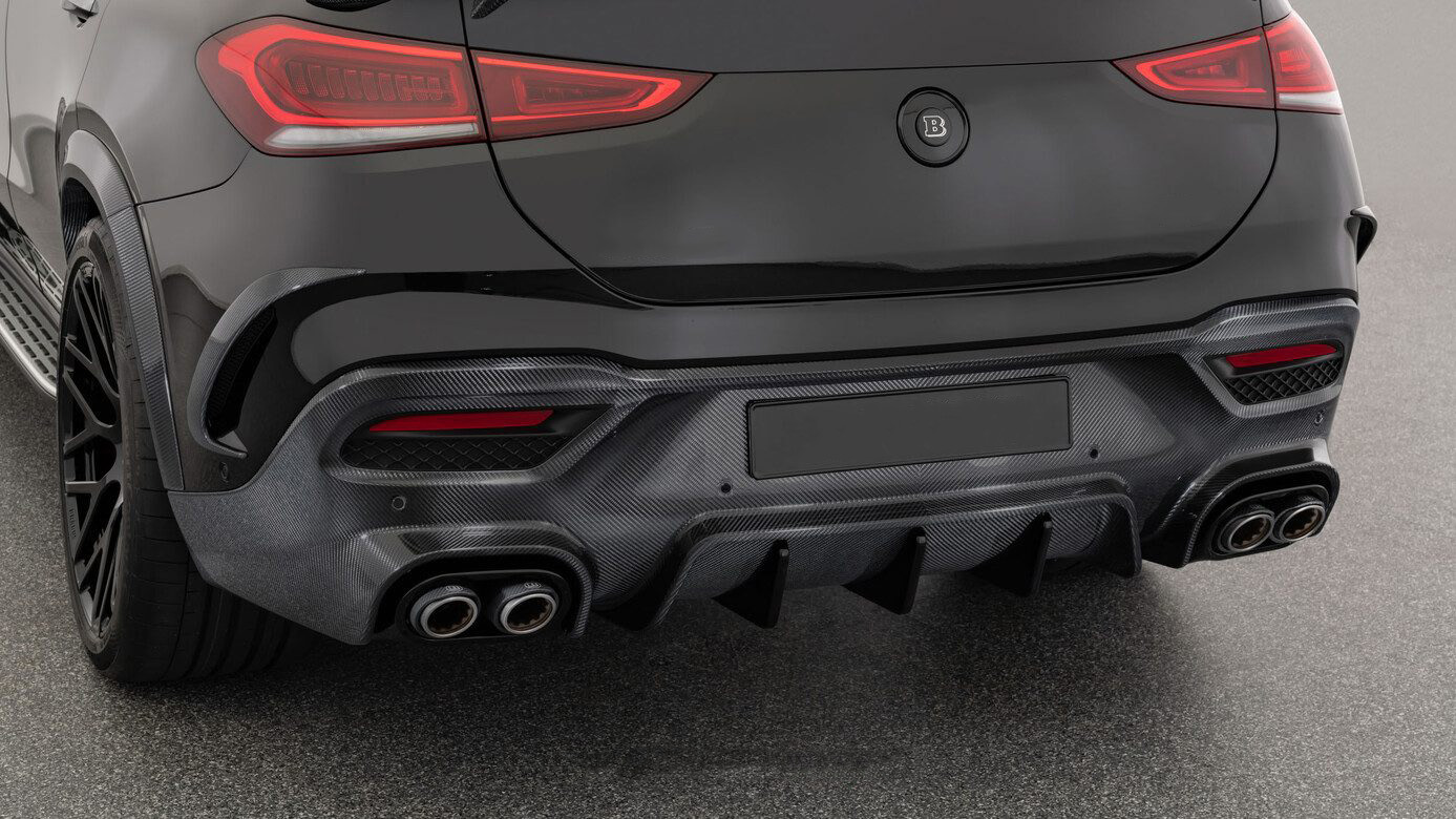 Rear fascia inserts BS Style Carbon for Mercedes-Benz GLE Coupe AMG C167 AMG GLE 63