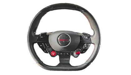 Steering wheel carbon fibre/leather preformance Keyvany for Ferrari F8 Tributo 