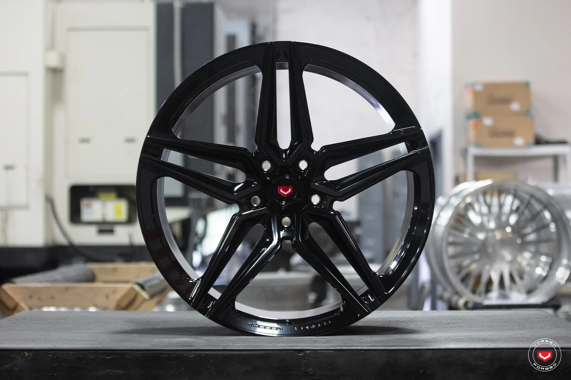 Vossen EVO 1 forged wheel — full set display