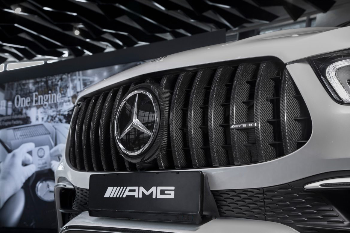 Radiator Grill 63 AMG Carbon for Mercedes GLС AMG X253 AMG GLC 63