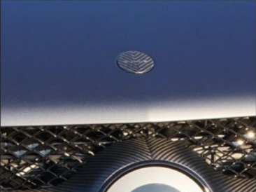 Engine bonnet emblem with logo Mansory carbon for Mercedes GLE Coupe C292 