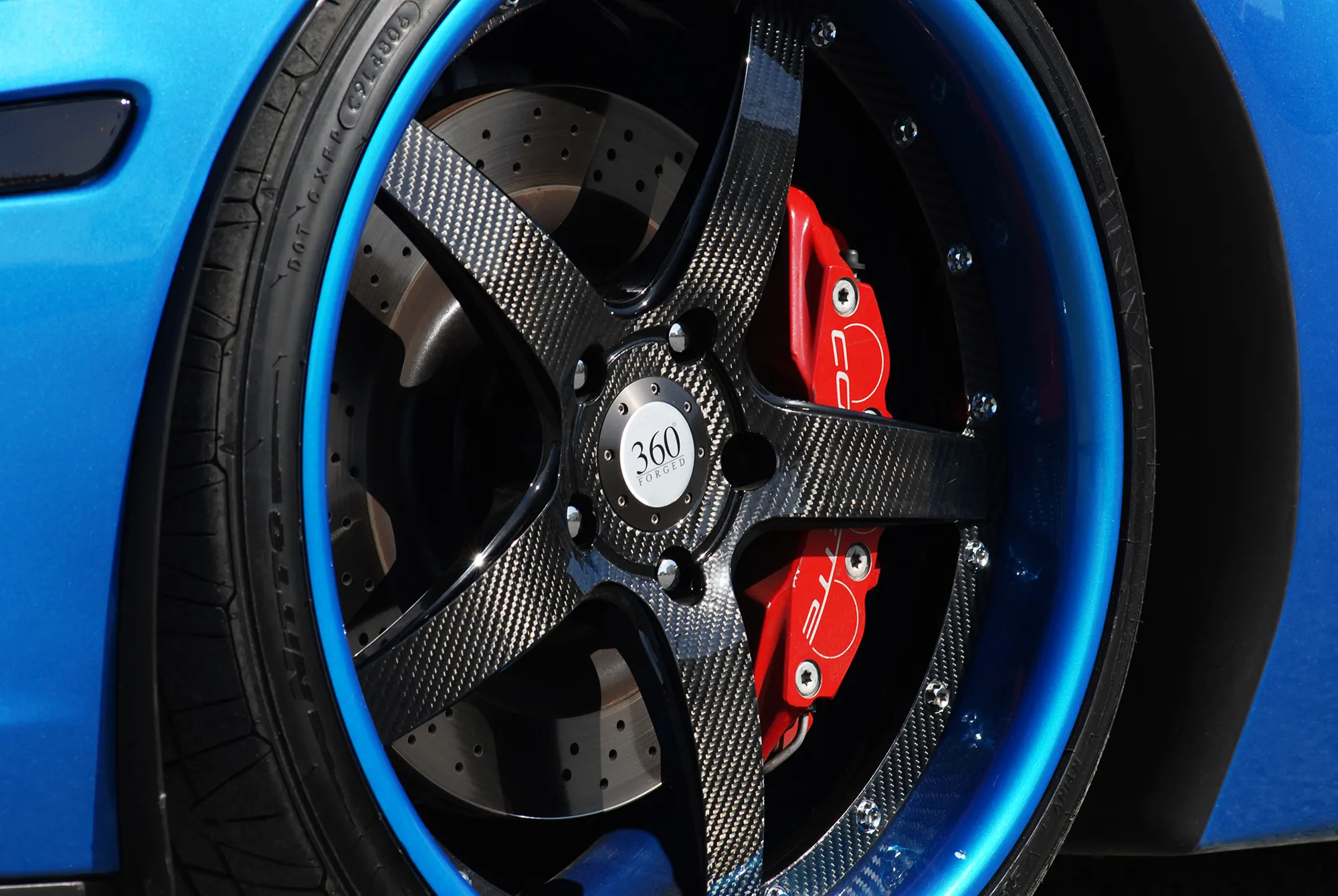 360 Forged Straight 5 Competition Series on Corvette Z06