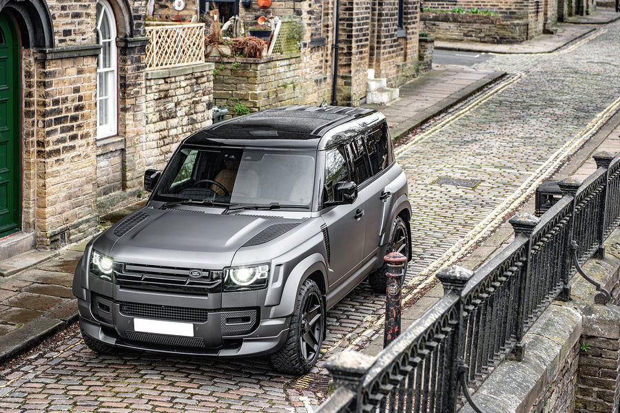 Check our price and buy Kahn Design carbon fiber body kit set for Land Rover Defender 110 wide track