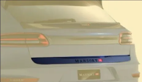 Rear hatch panel Mansory Carbon for Porsche Macan