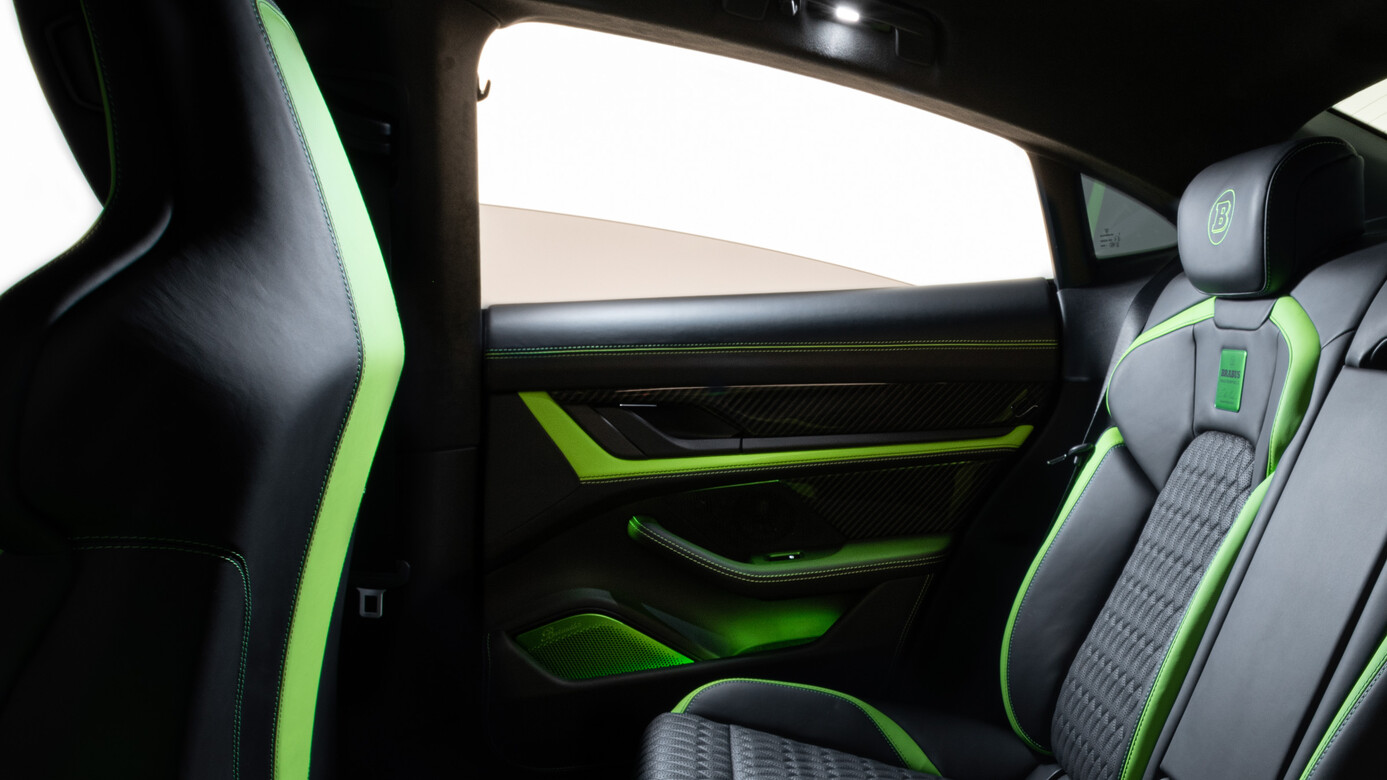 Leather door panels Brabus Carbon for Porsche Taycan