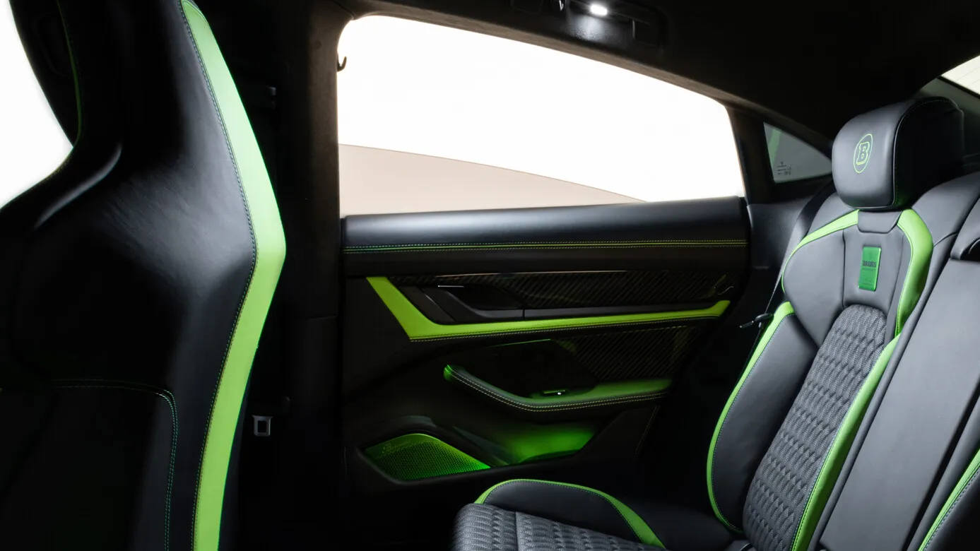 Leather door panels Brabus Carbon for Porsche Taycan