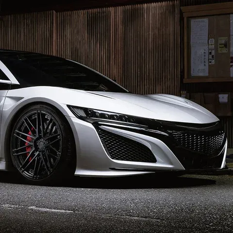 White Acura NSX on ADV.1 ADV10.0 M.V2 Advanced Series Gloss Black Wheels