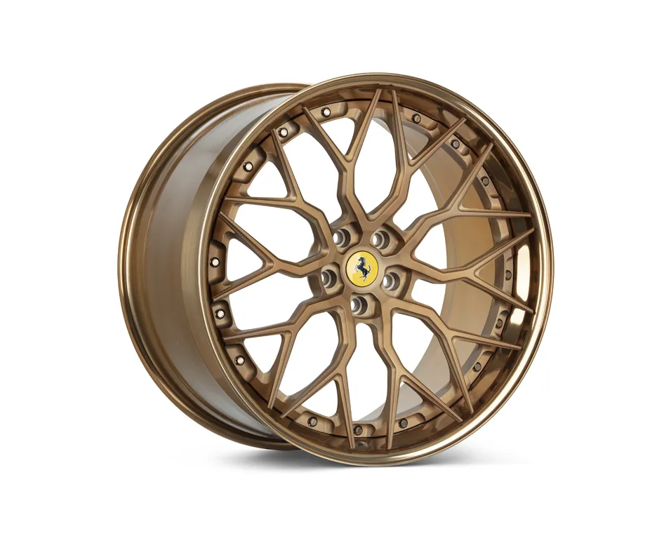 Vossen S17 01 3 PIECE 3-piece forged wheel — close-up spoke detail