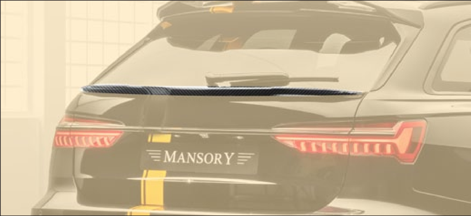 check price and buy Mansory RS6 carbon decklid spoiler