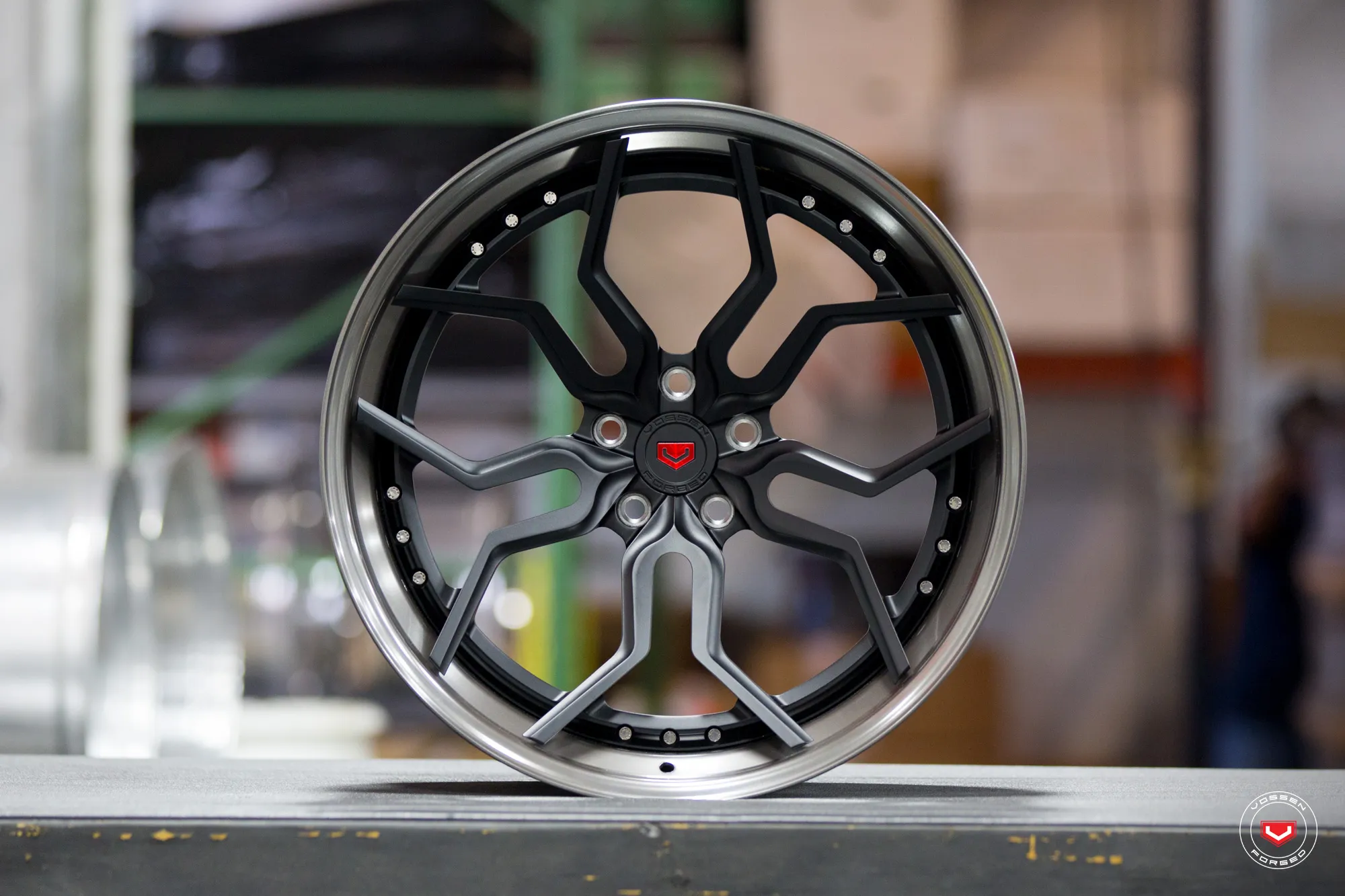 Vossen HC 3 3 PIECE 3-piece forged wheel — rear angle
