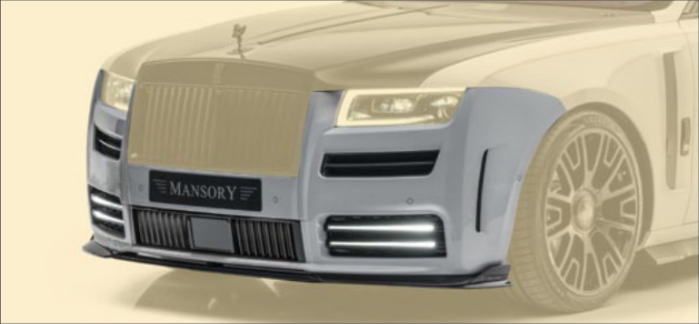 Front bumper slim DRL with air outlet Mansory Carbon for Rolls-Royce Ghost 