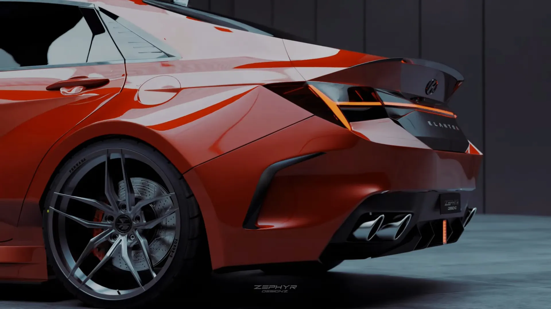 Hyundai Elantra N 2023 Custom Body Kit by Zephyr