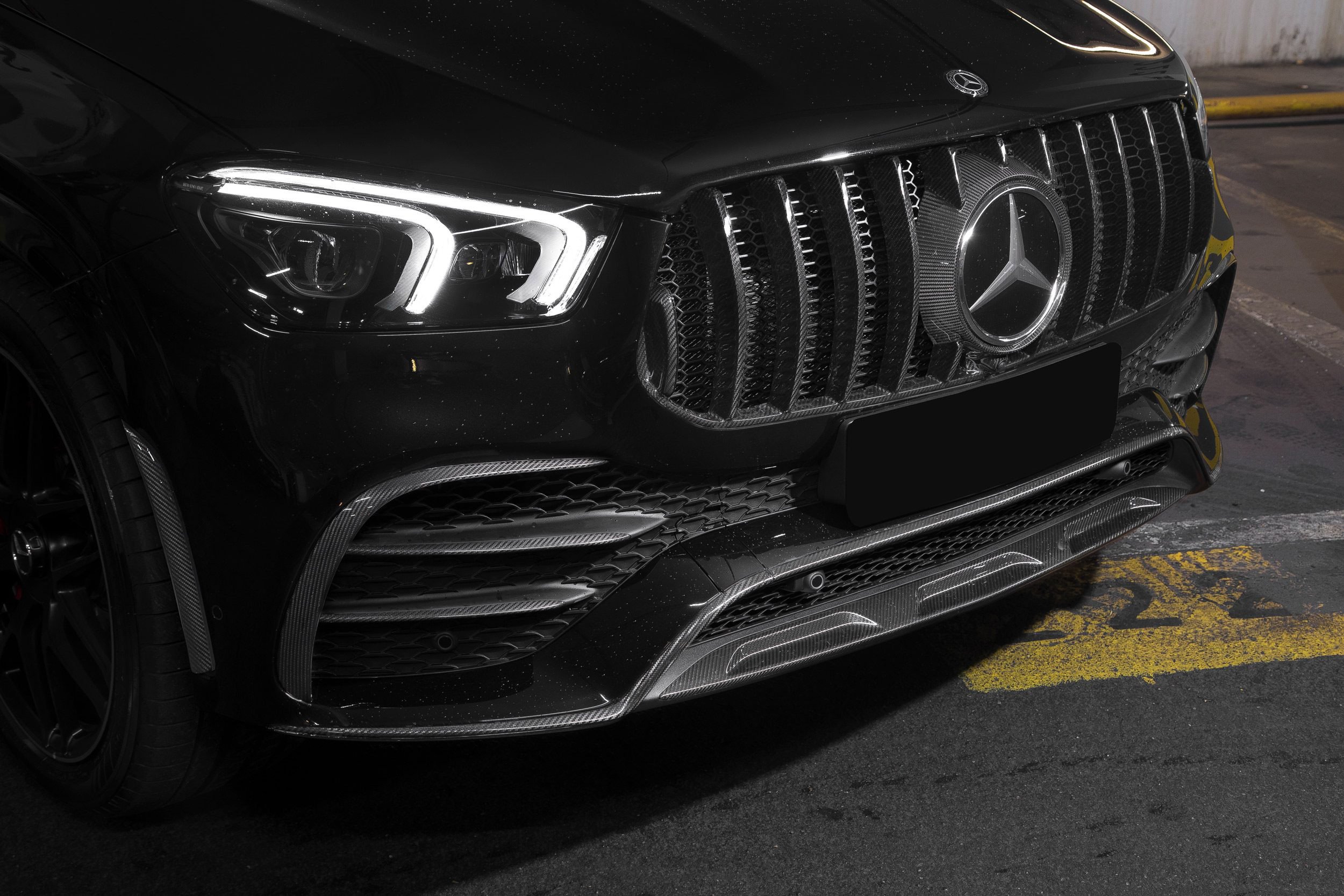 Side moldings Carbon for Mercedes-Benz GLE Coupe C167 AMG Line