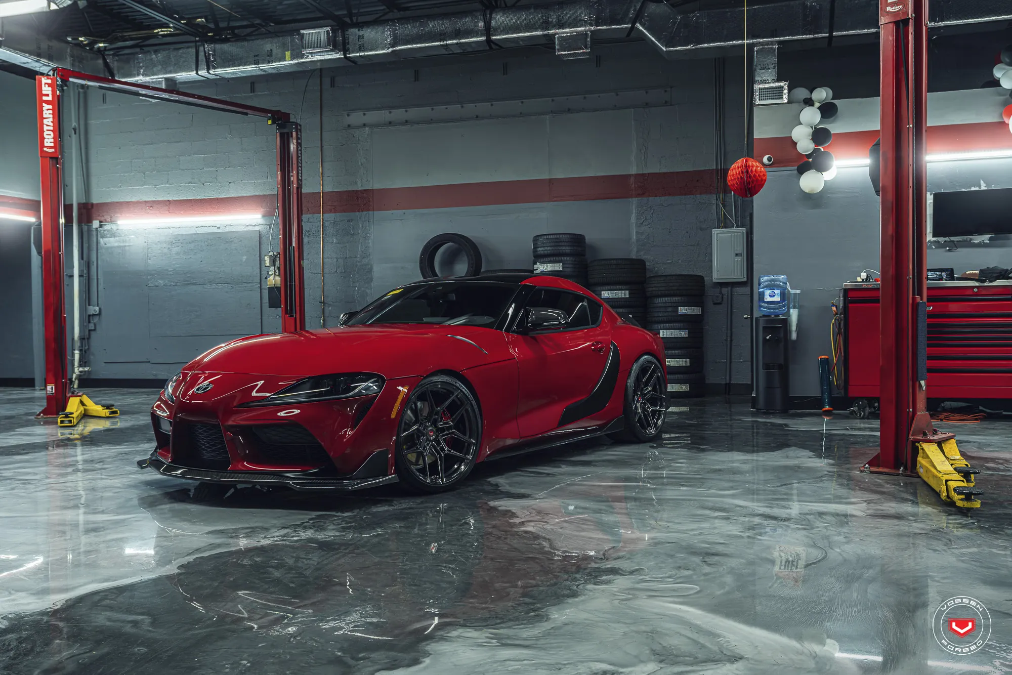Vossen EVO 4R forged wheel — full set display