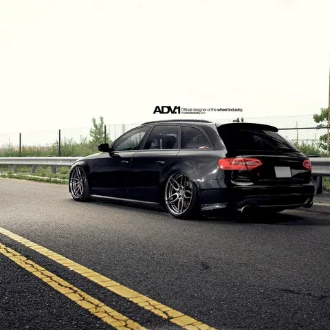 ADV.1 ADV005 M.V2 SL Series Forged Wheels on Audi A4 — 3/4 view