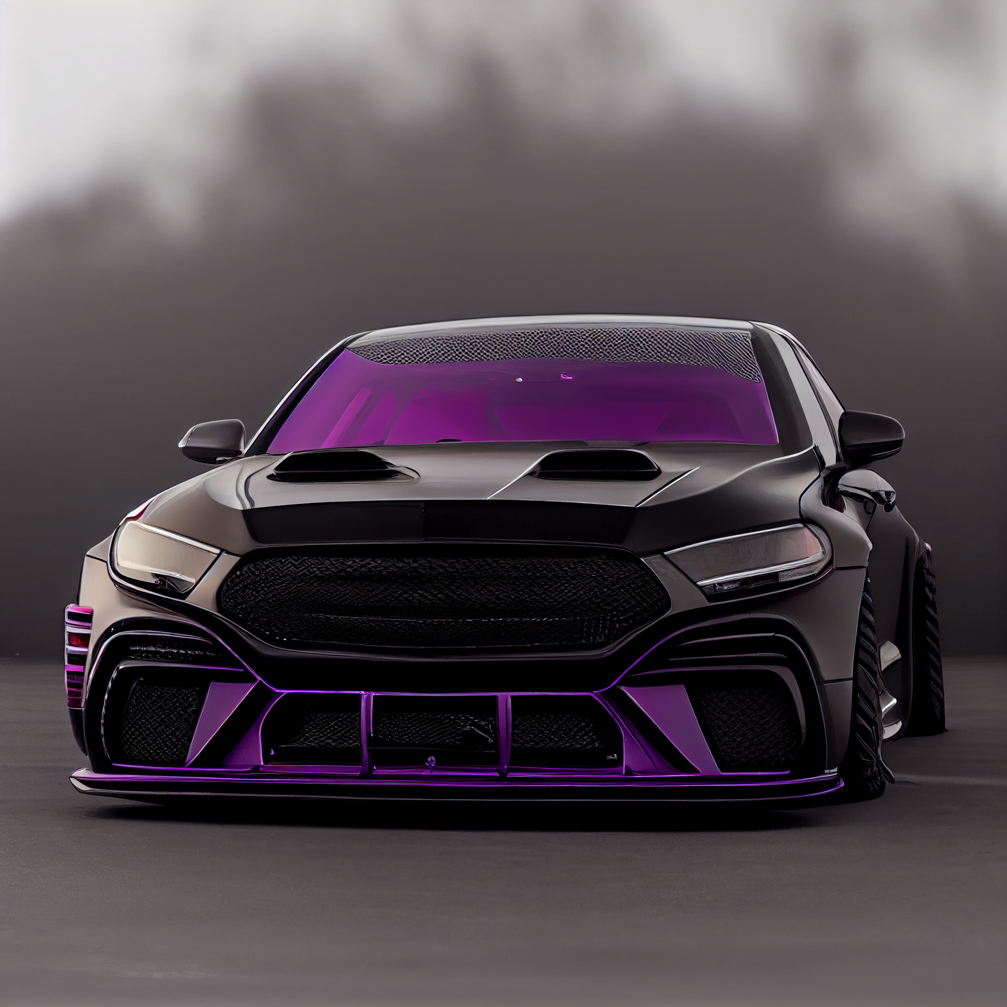 AI Custom Design Wide Body Front Bumper for Mercedes-Benz S-class W223 AMG Ver1.3