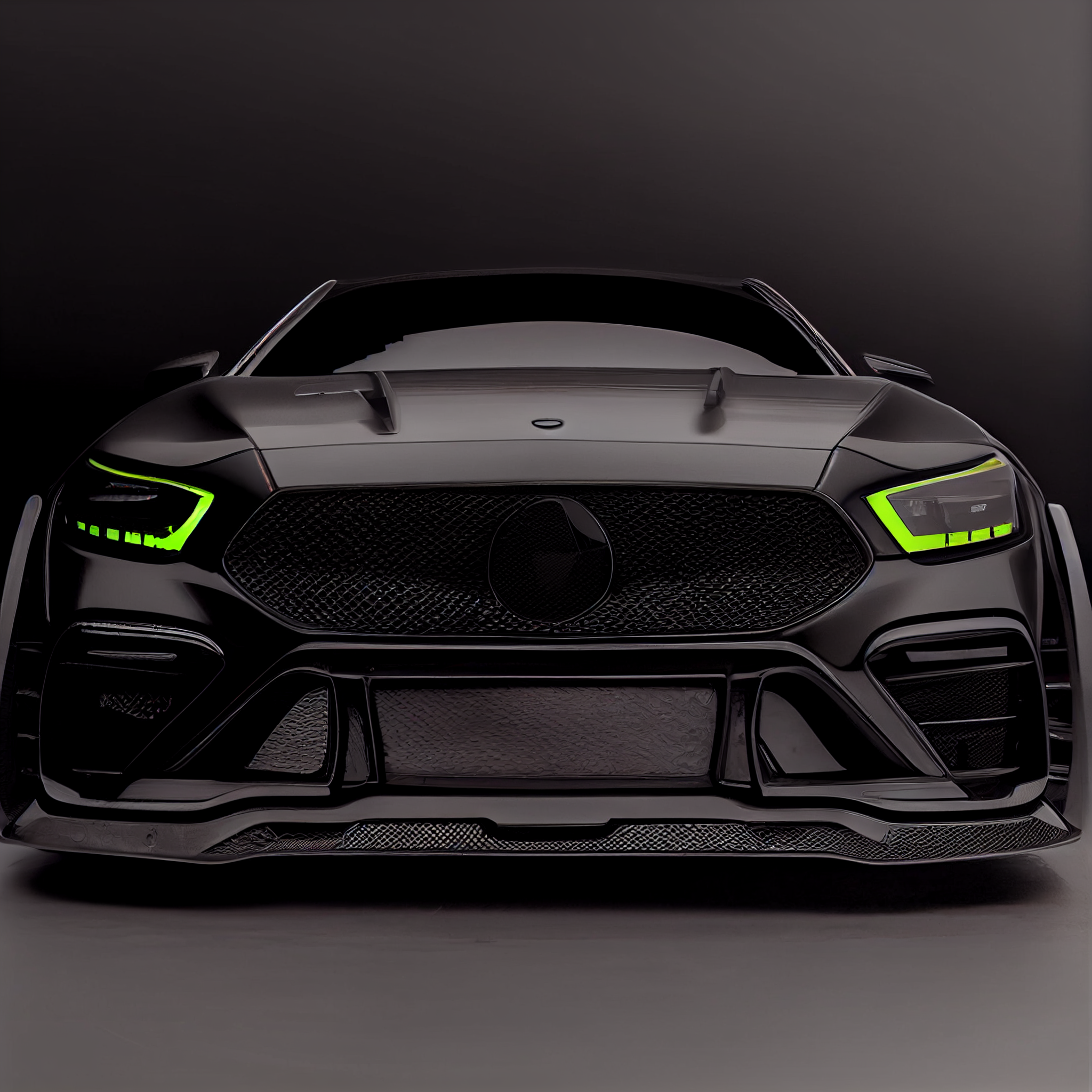 AI Custom Design Wide Body Front Bumper for Mercedes-Benz S-class W223 AMG Ver2.1