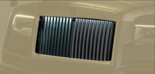 Ambiente grille Illumination with two tone painting lamels Mansory for Rolls-Royce Cullinan Coastline