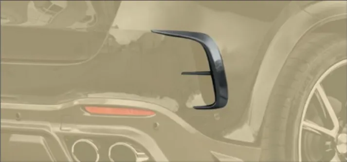 Air outtake splitter Mansory Carbon for Mercedes GLS X167