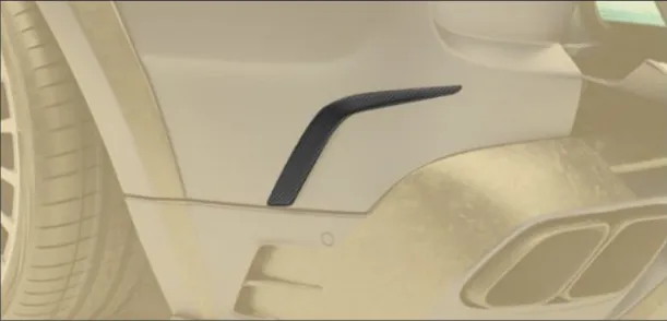 Rear bumper splitter Mansory carbon for Rolls-Royce Cullinan Coastline