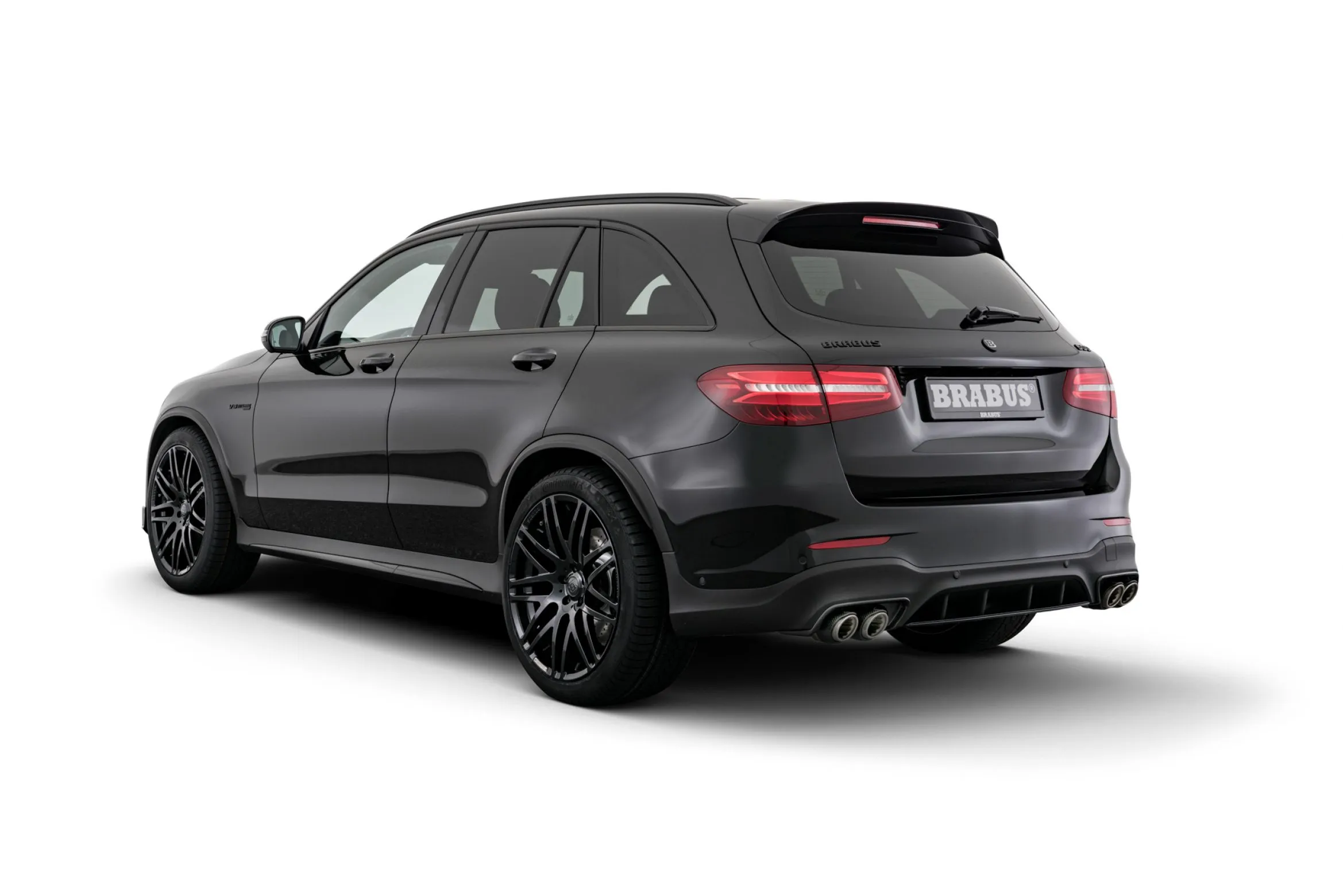 Reat bumper inserts BS style Carbon for Mercedes GLC Coupe AMG C 253 AMG GLC 63
