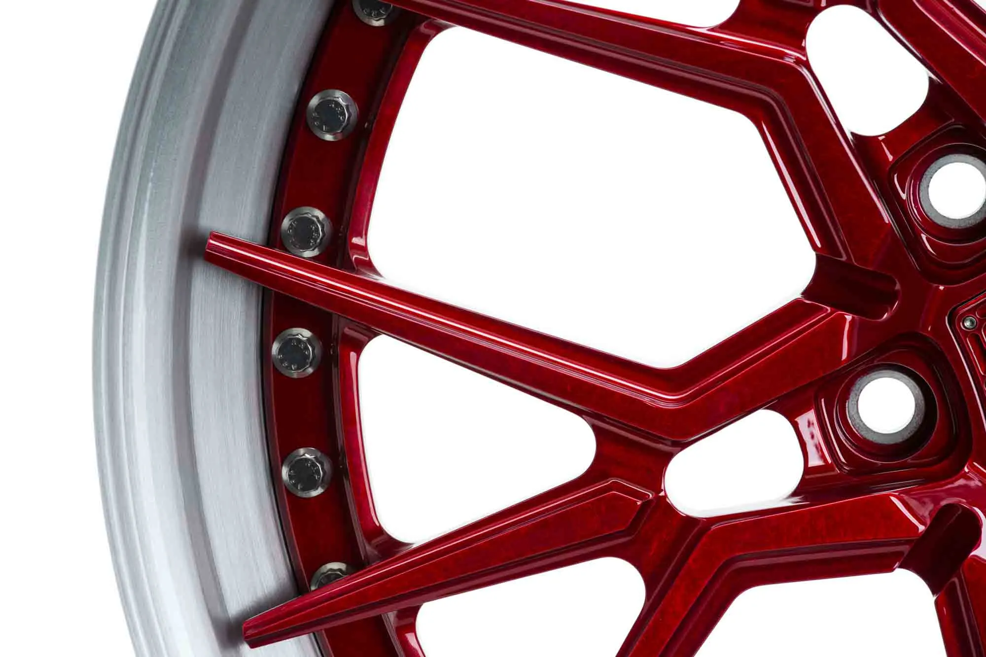 Vossen M X3 3 PIECE 3-piece forged wheel — finish detail
