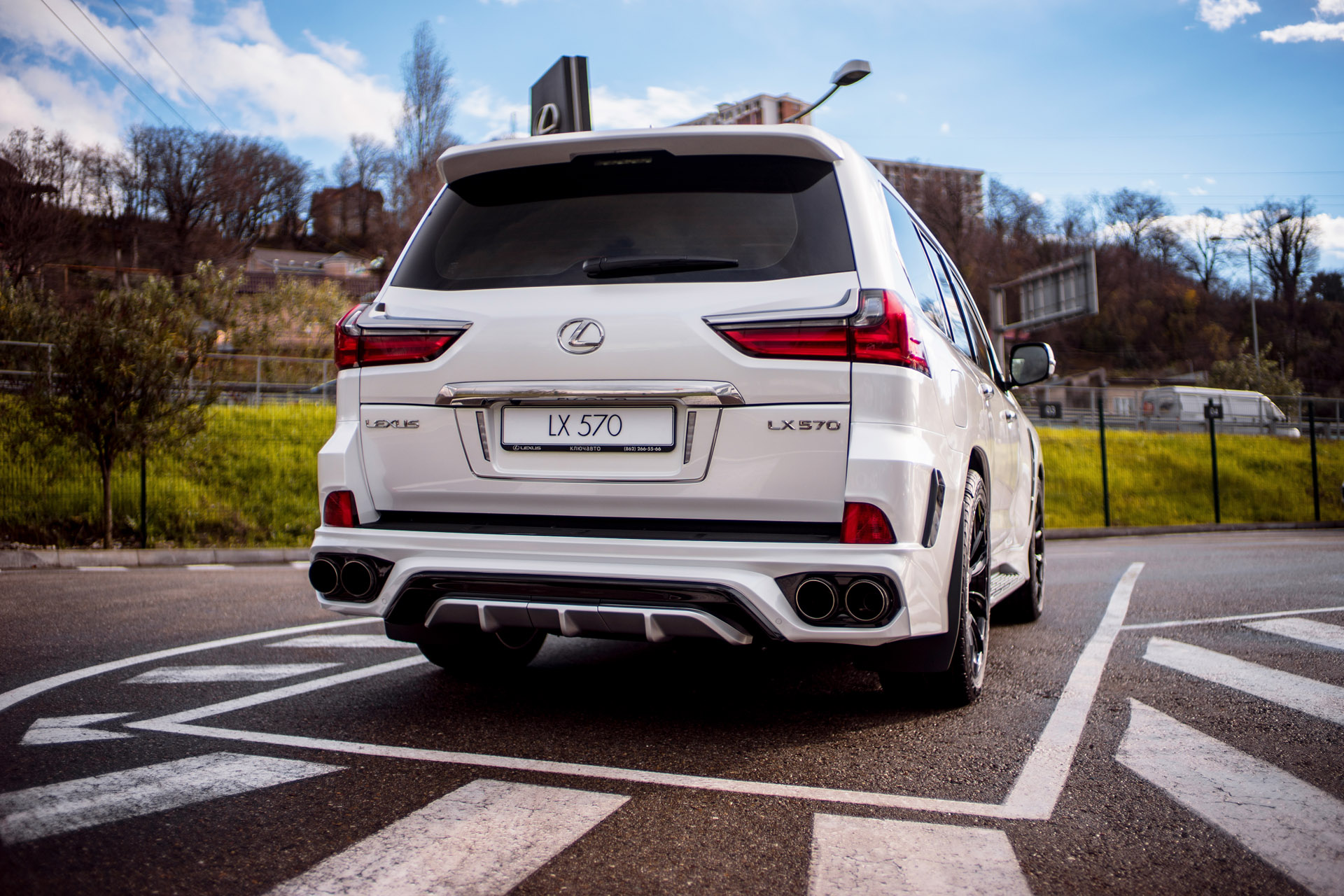 Rear bumper for Lexus LX 570/450d