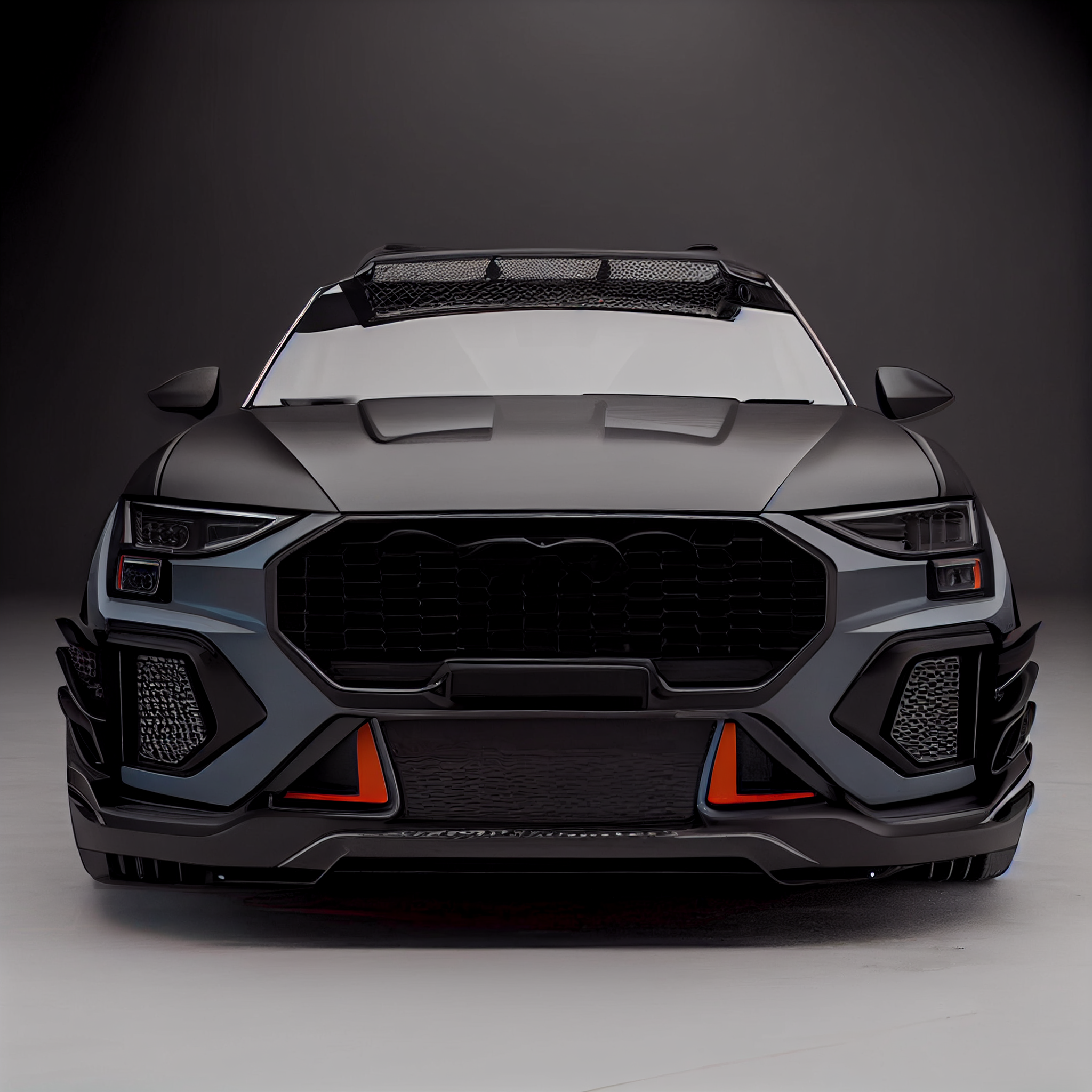 AI Custom Design Wide Body Front Bumper for Audi Q3 Ver 2.2
