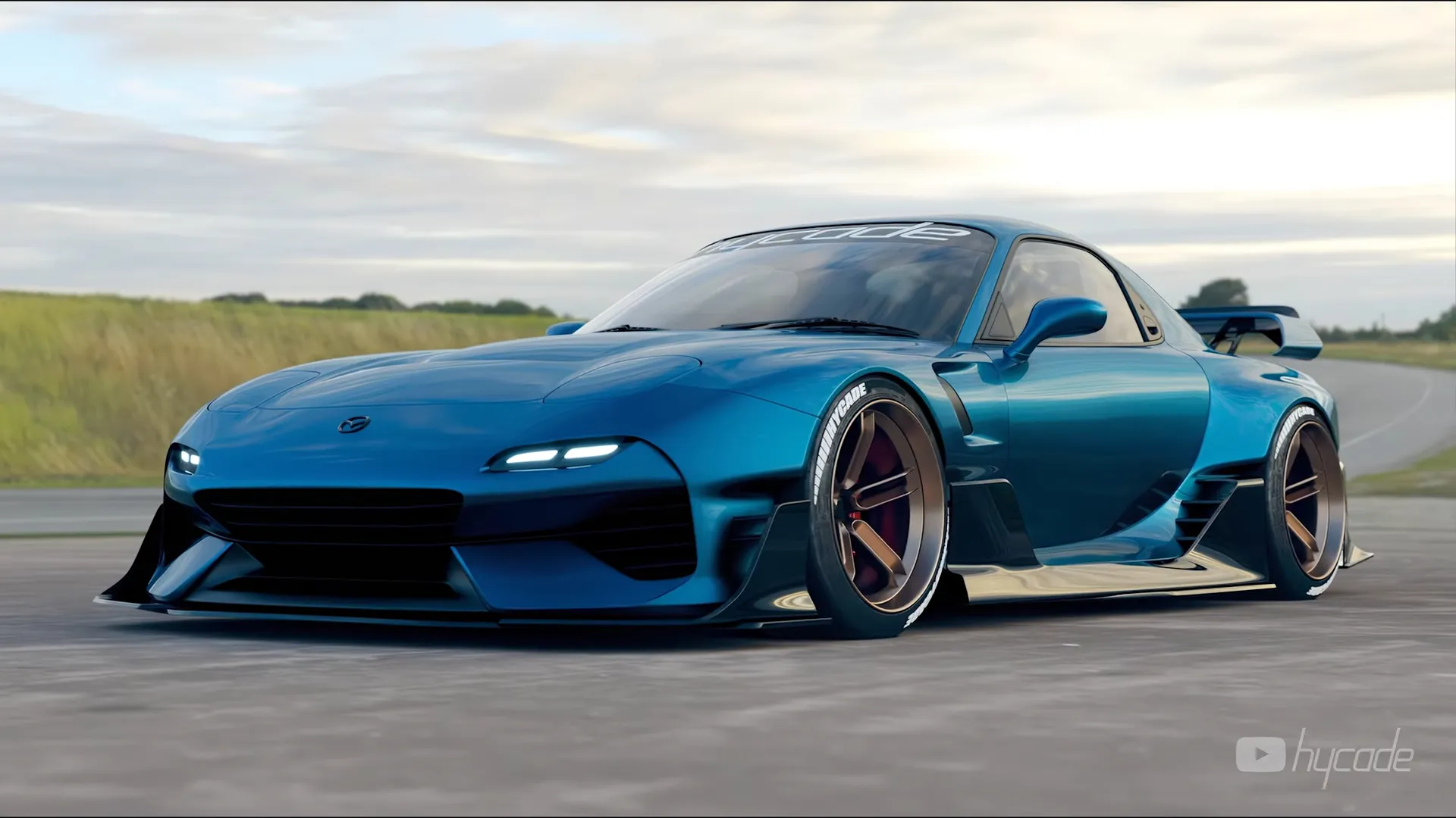 Mazda RX7 Custom Wide Body Kit by Hycade