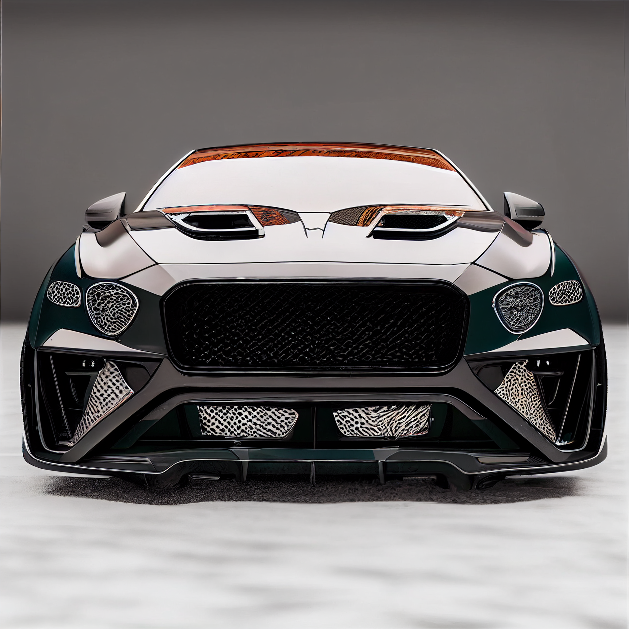 AI Custom Design Wide Body Front Bumper for Bentley Bentayga Ver 2.2