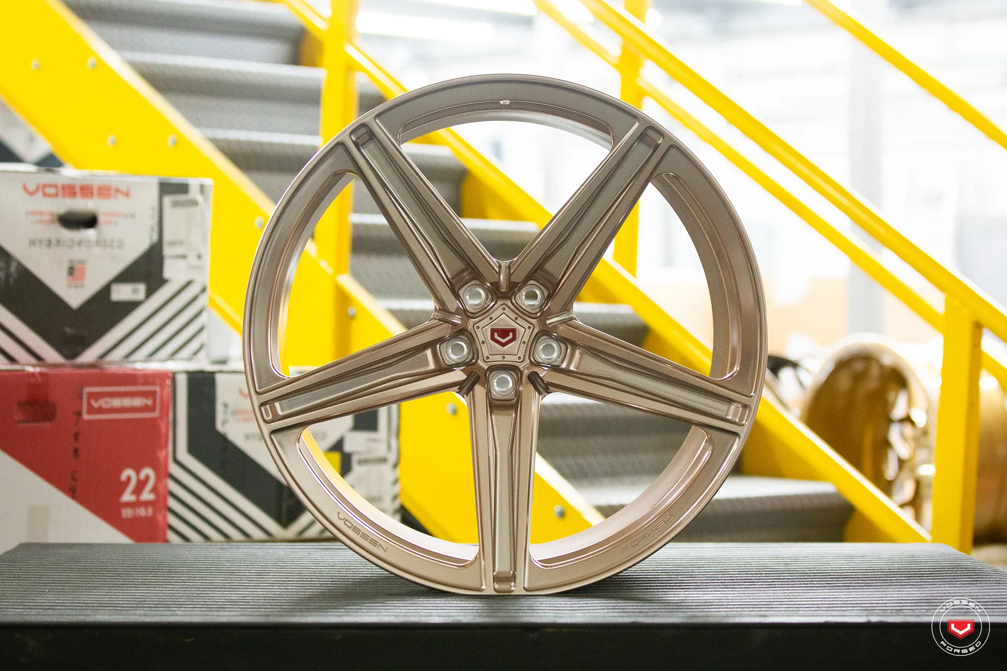 Vossen M X5 forged wheel — front view