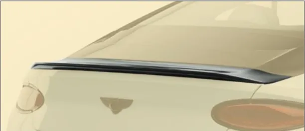 Rear decklid spoiler for GT Mansory Carbon for Bentley Continental  GT/GTC