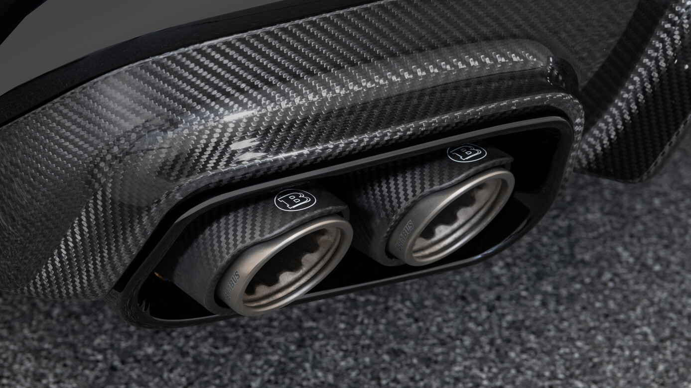 Carbon exhaust tips Brabus for Mercedes E-class AMG W213 AMG E 63 Facelift/Restyling