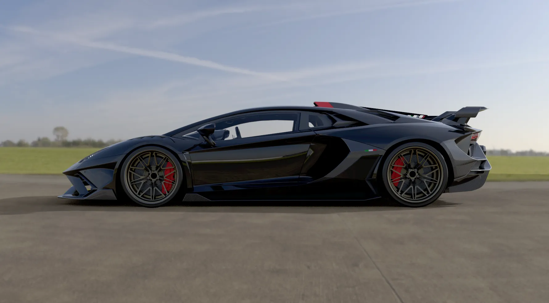 Check price and buy Duke Dynamics Body kit set for Lamborghini Aventador SV-R Widebody kit