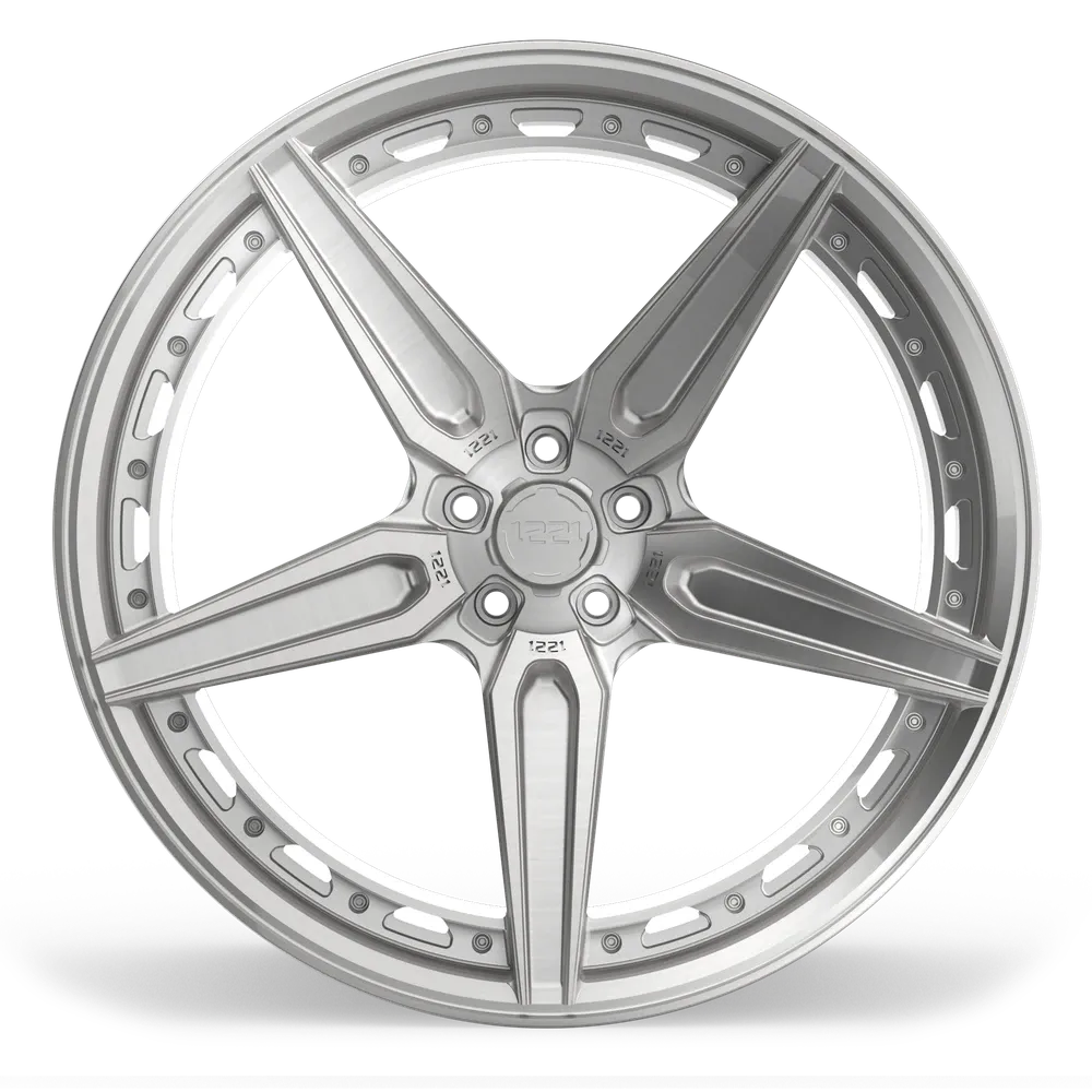 1221 Wheels 0551 AP1X Forged Wheels — Brushed Gloss Clear view