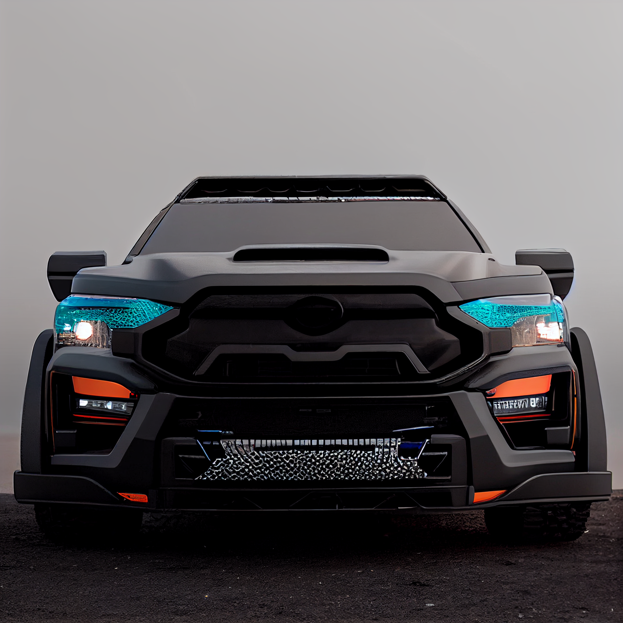 50+ Unique Custom Wide Body Kit Front Bumper Designs for Toyota Tundra Designed by Artificial Intelligence