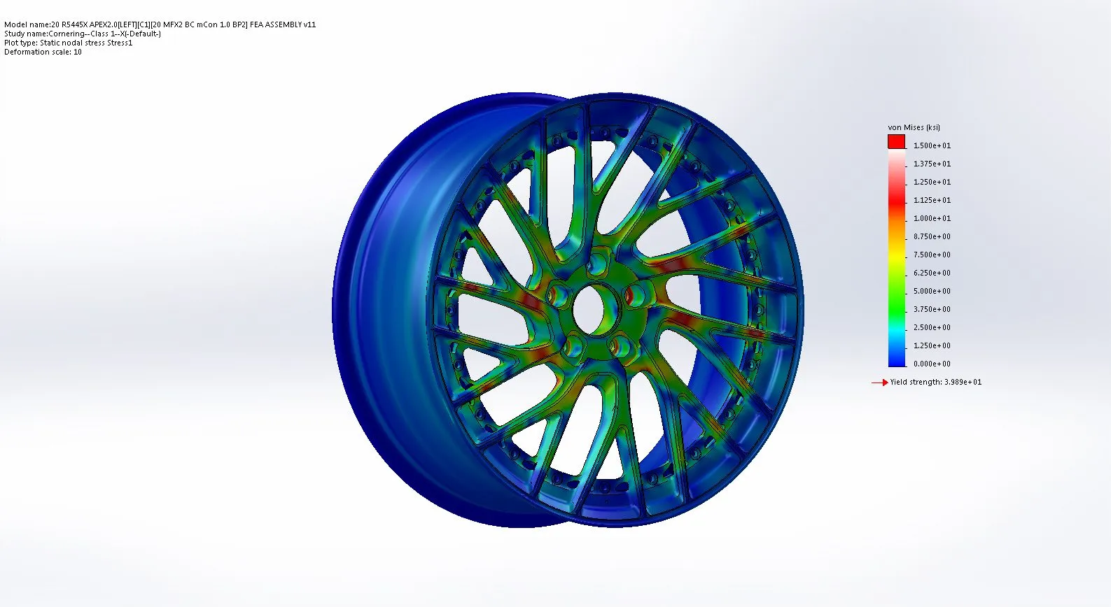 1221 Wheels FEA Structural Analysis — detail 3