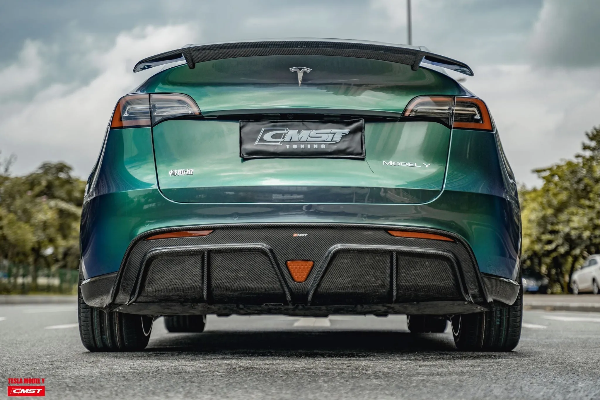 Check our price and buy CMST Carbon Fiber Body Kit set for Tesla Model Y!
