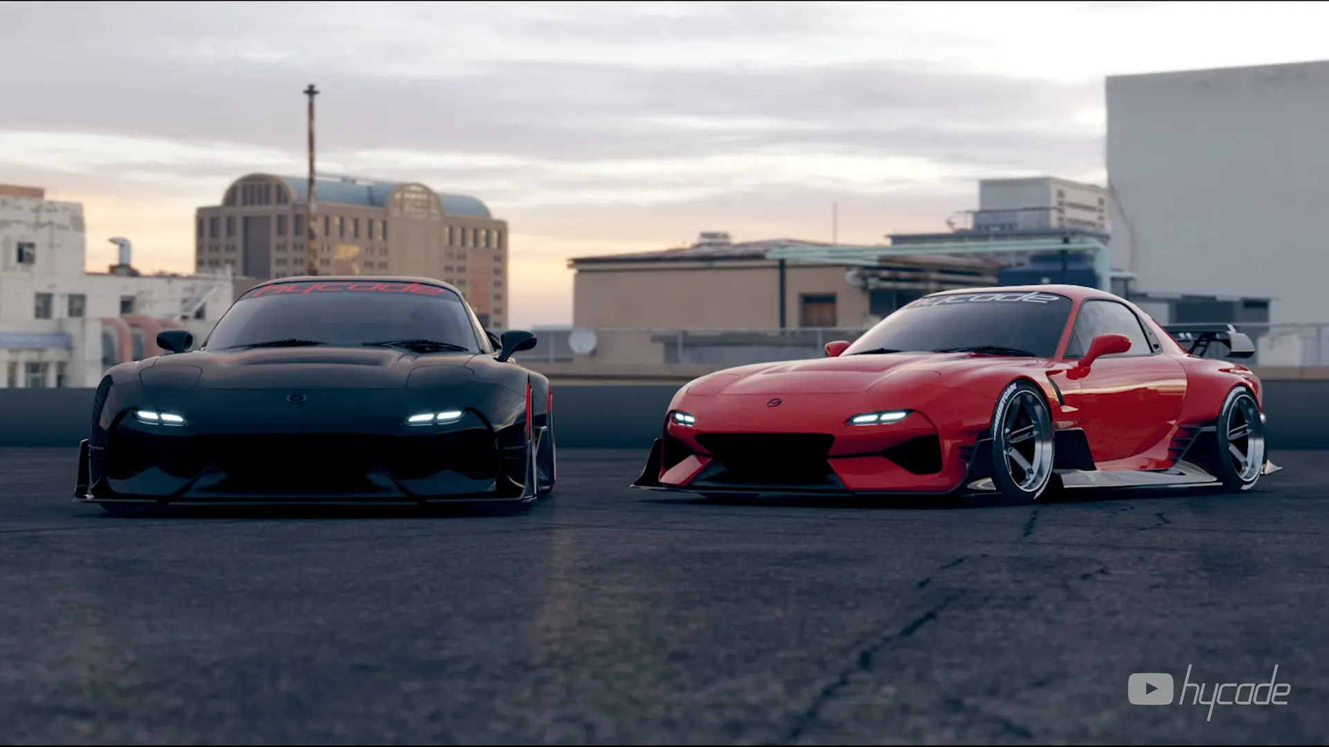 Mazda RX7 Custom Wide Body Kit by Hycade