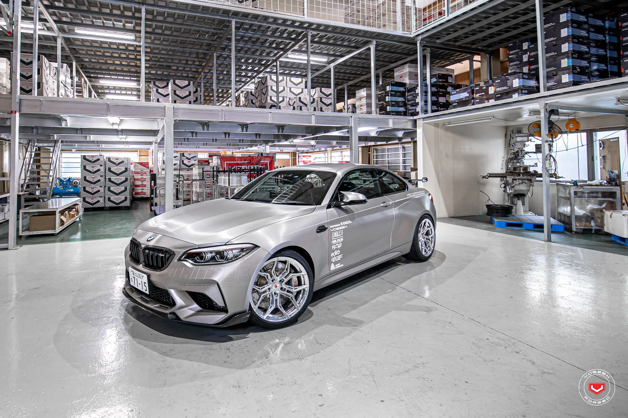Vossen EVO 3R forged wheel — full set display