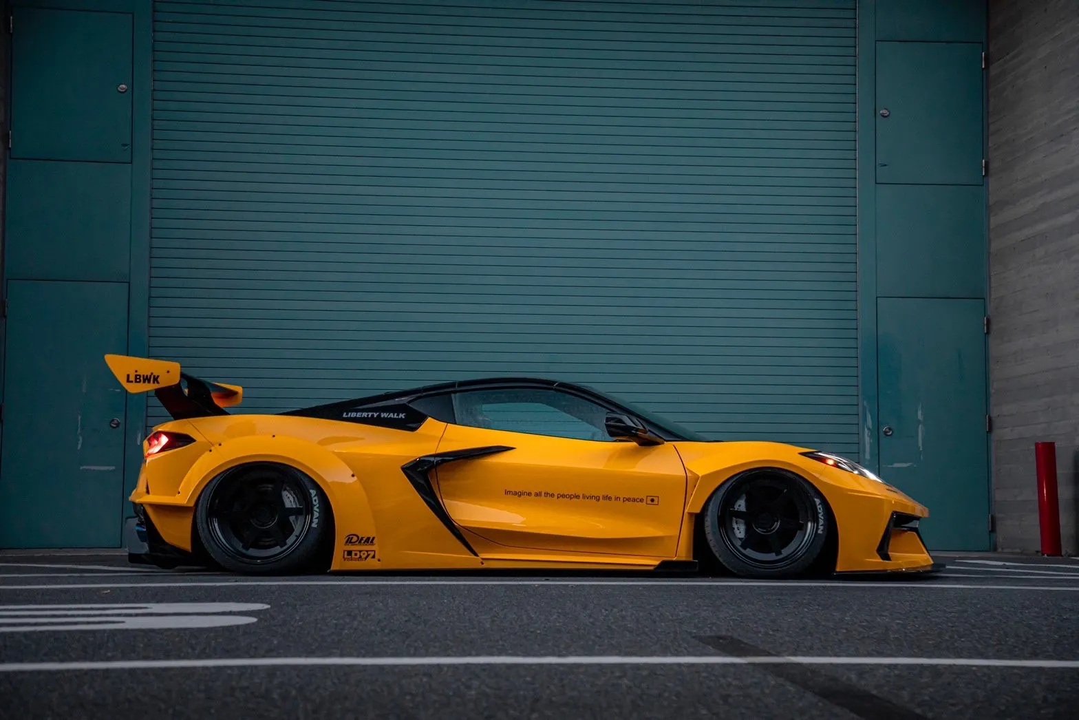 Check our price and buy Liberty Walk body kit for Chevrolet Corvette C8!