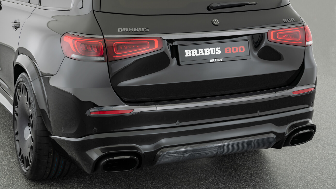 Rear bumper diffusor Brabus Carbon for Mercedes-Benz GLS X 167 Maybach GLS 600