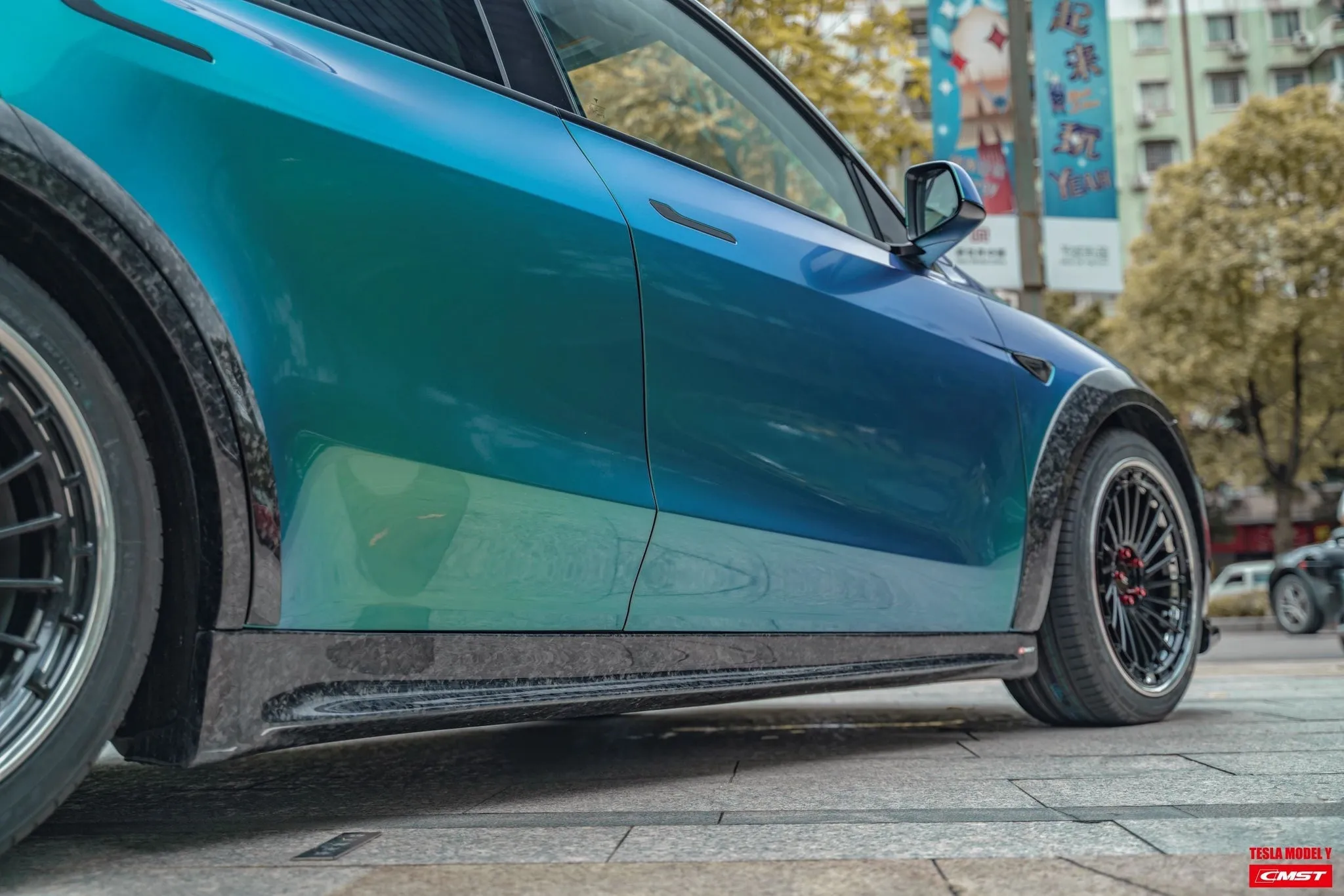 Check our price and buy CMST Carbon Fiber Body Kit set for Tesla Model Y!