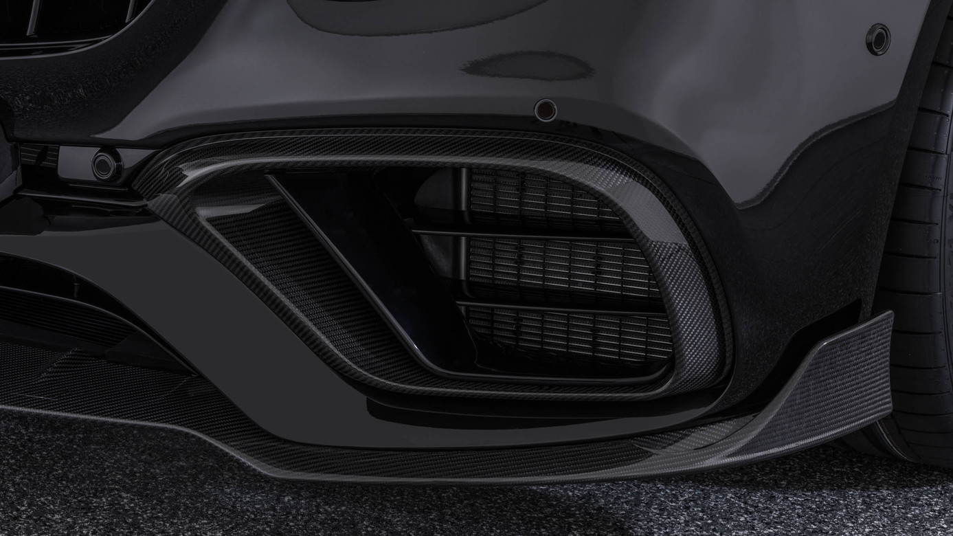Front apron attachments carbon Brabus for Mercedes E-class AMG W213  AMG E 63